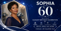 Lilla Elegant Birthday Celebration Obraz udostępniany na Facebooku Template