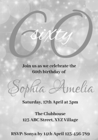 9 710 60th Birthday Customizable Design Templates Postermywall 9 710 60th Birthday Customizable Design Templates Postermywall