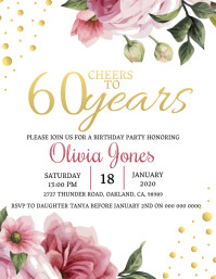 9 640 Adult Birthday Invitation Customizable Design Templates Postermywall