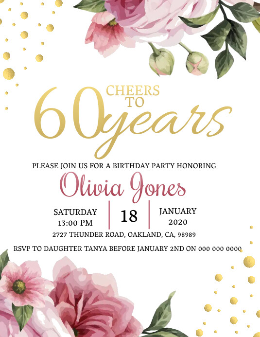 60th-birthday-invitation-template-postermywall