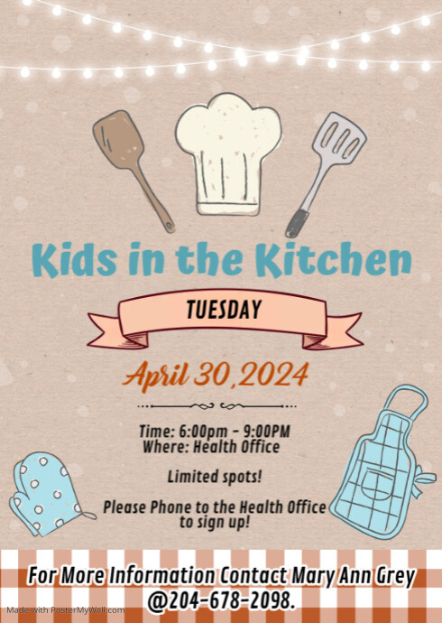 Boy cooking theme invitation | PosterMyWall