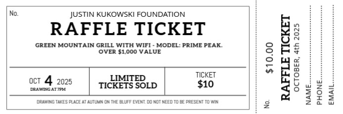 2025 Autumn on the Bluff Raffle Ticket (1) | PosterMyWall