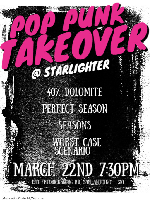 Punk Rock Flyer PosterMyWall