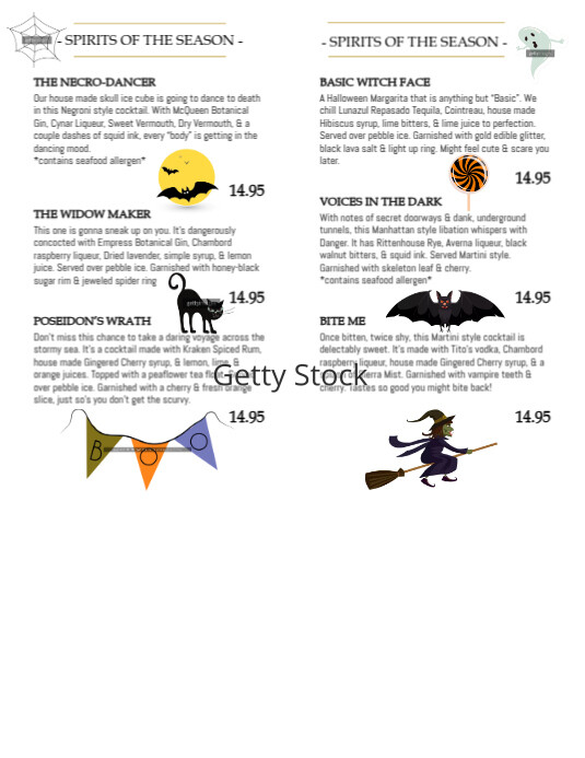 Copy of sunday Spooky specials (1) | PosterMyWall