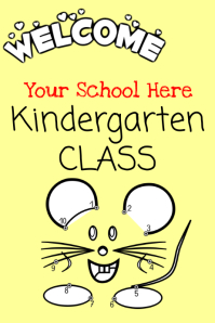Welcome Kindergarten Class Templat Postermywall