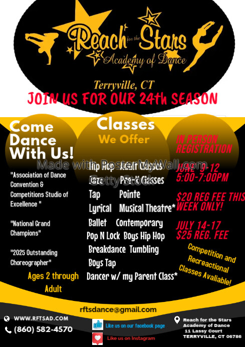 Registration 21' Flyer A4 template