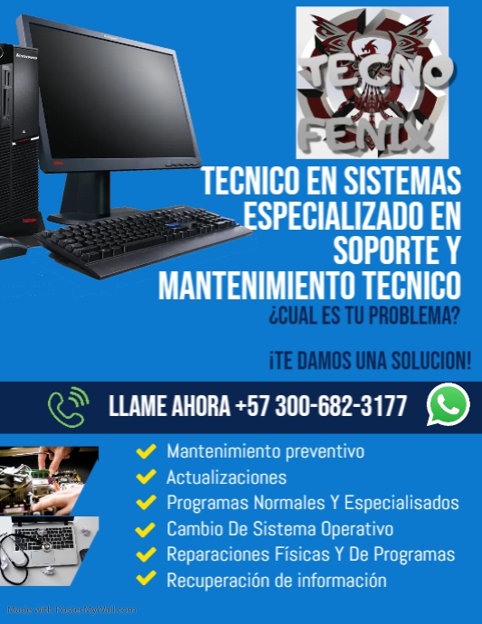 Copia de Copia de Computer Repair & Services Flyer Template