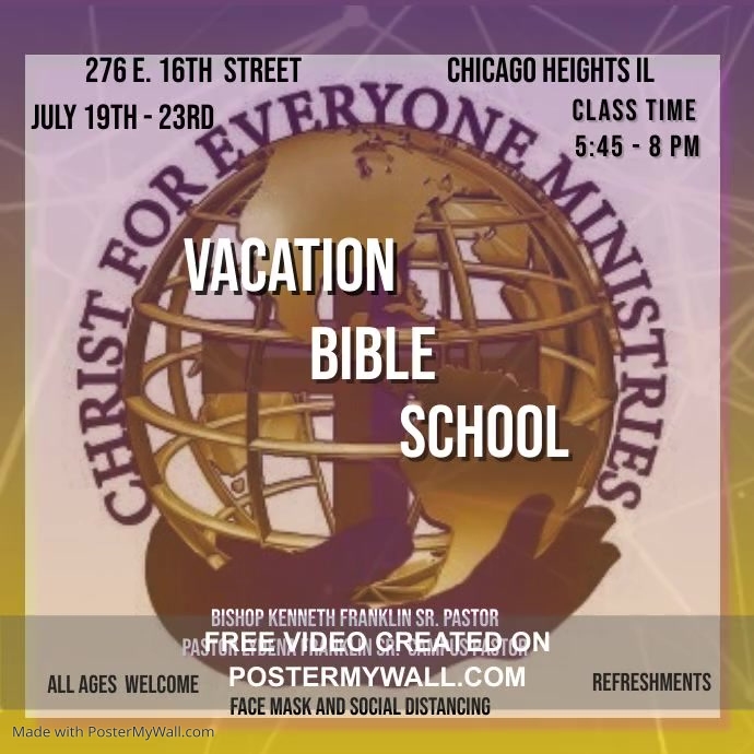 Copy of Copy of Vacation Bible School | PosterMyWall