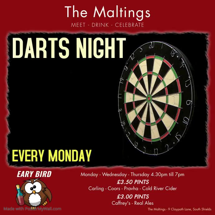 Darts Night Contest Digital Template (2) PosterMyWall
