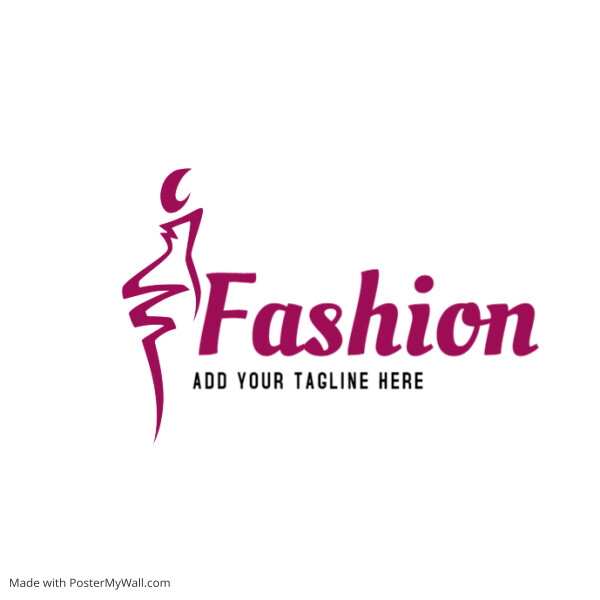Fashion icon logo design template