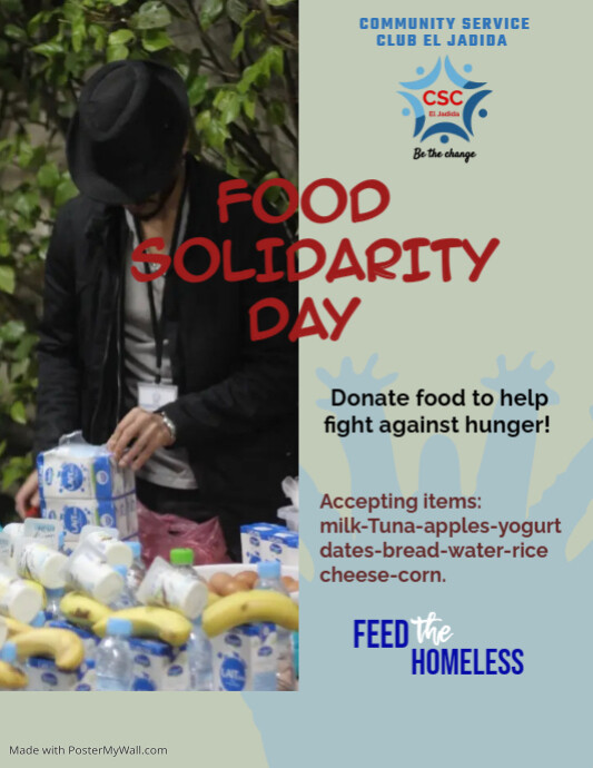 Feed The Homeless Flyer PosterMyWall