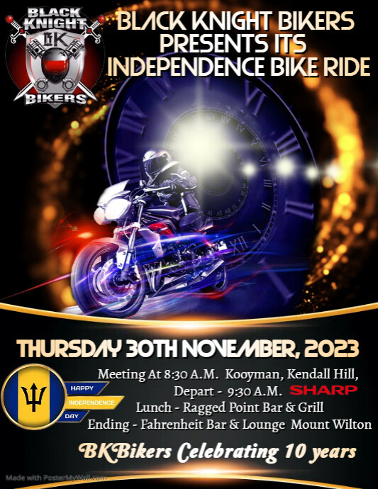 Motorcycle club ride poster | PosterMyWall