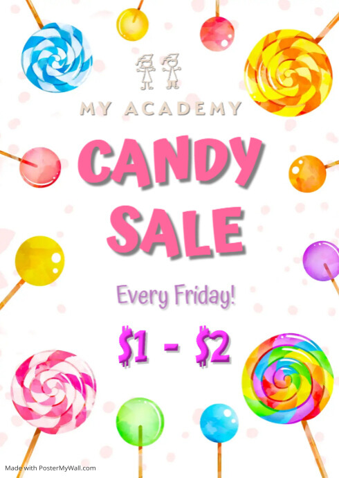Candy party invitation | PosterMyWall