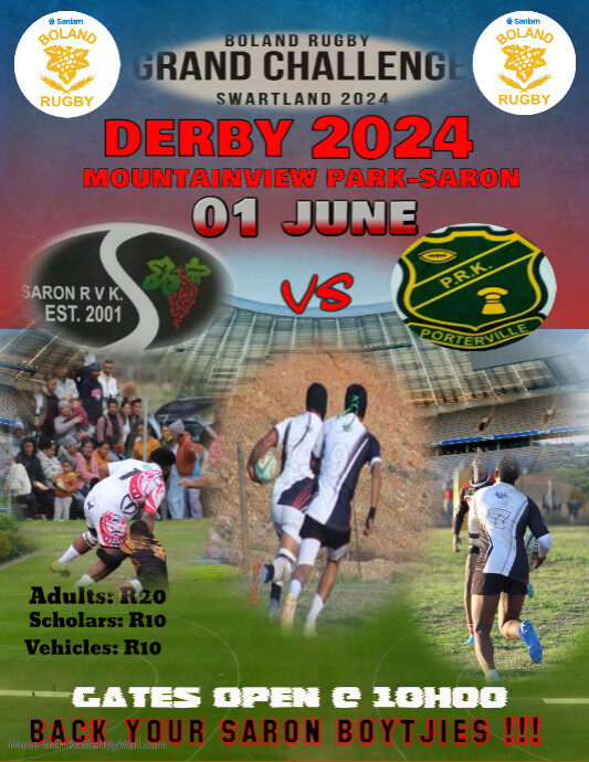 Rugby Live Screening Poster Template | PosterMyWall