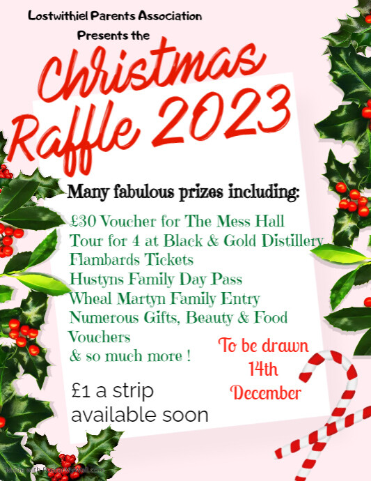 Copy of Christmas Raffle list | PosterMyWall