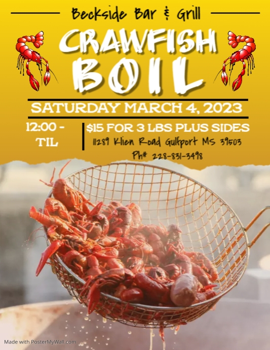 Crawfish Boil Flyer | PosterMyWall