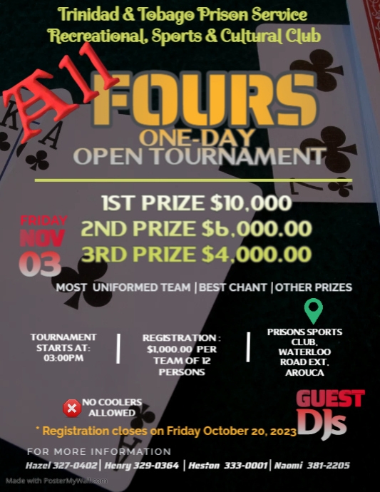 Spades Tournament Flyer PosterMyWall