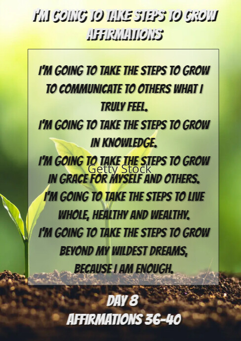 100 Affirmations Day 8 | PosterMyWall
