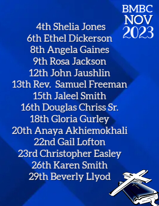 BMBC 2023_Birth Nov | PosterMyWall