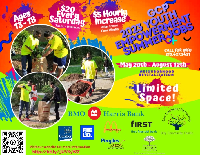 2023 GCP Youth Summer Jobs PosterMyWall