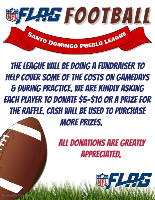 Football Fundraiser Flyer PosterMyWall