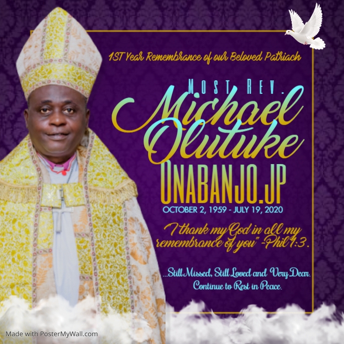 Copy of Funeral Announcement PosterMyWall