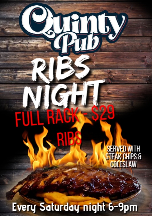 Che Rib Poster Copy of Ribs Night | PosterMyWall