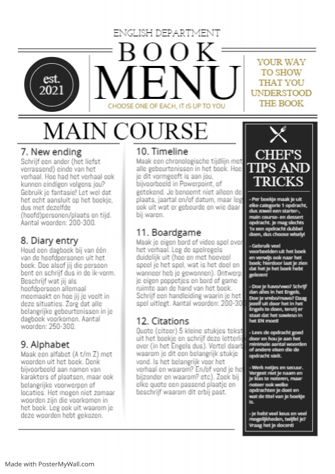 Main course | PosterMyWall