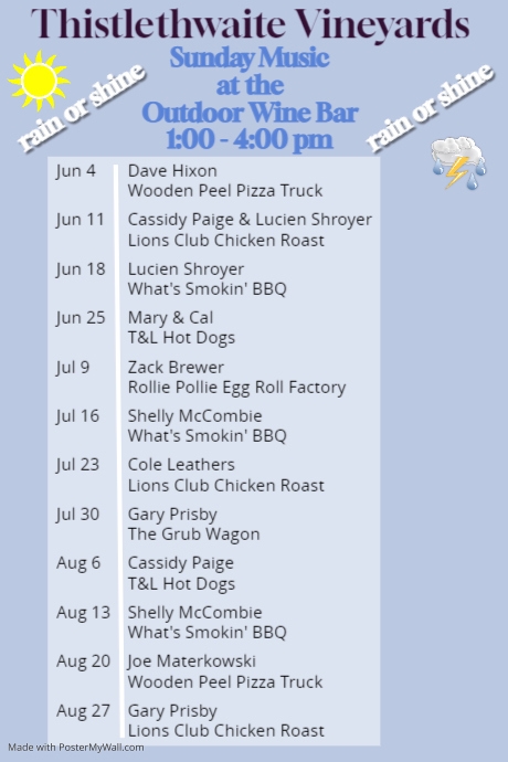 Calendar of Events | PosterMyWall