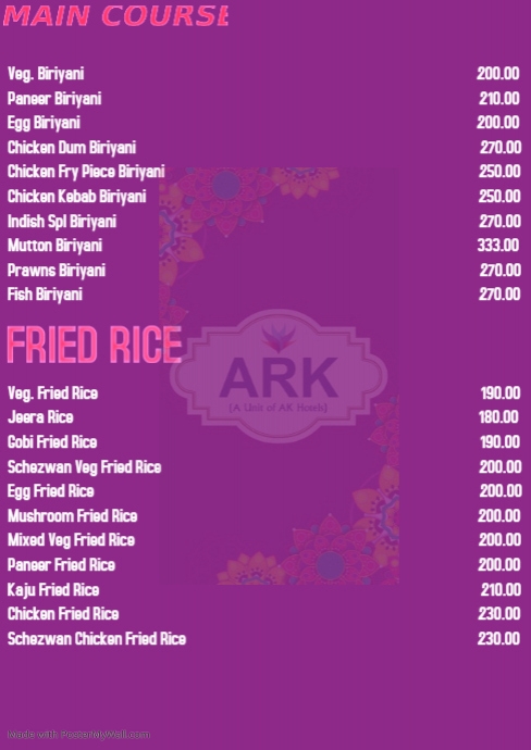 Main Course | PosterMyWall