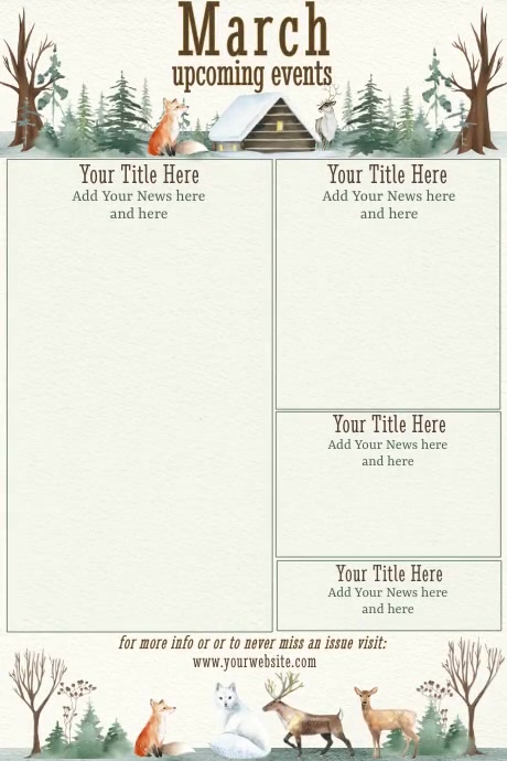 Poster Project Newsletter Copy of March Newsletter by Paula | PosterMyWall