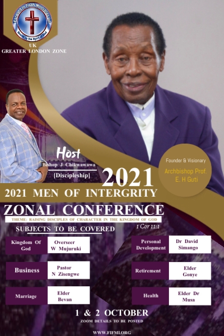 Copy of Zonal Men's Conference | PosterMyWall