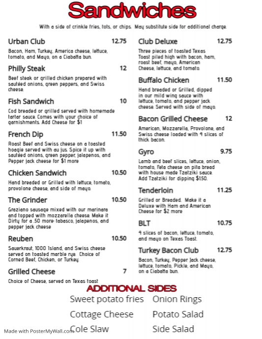 Copy of Menu_Sandwich | PosterMyWall
