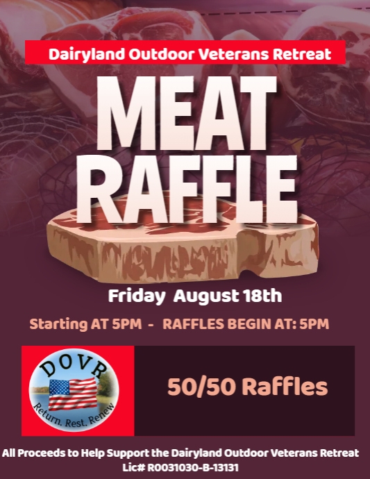 Cabaret Meat Raffle Flyer | PosterMyWall