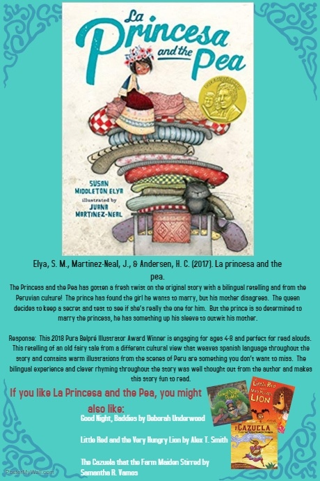 La Princesa and the Pea Poster template
