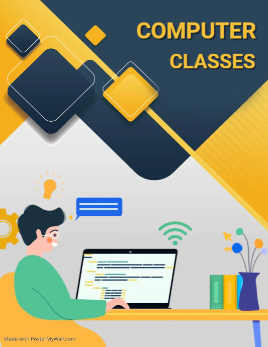 Copy of Computer classes, online learning,school | PosterMyWall