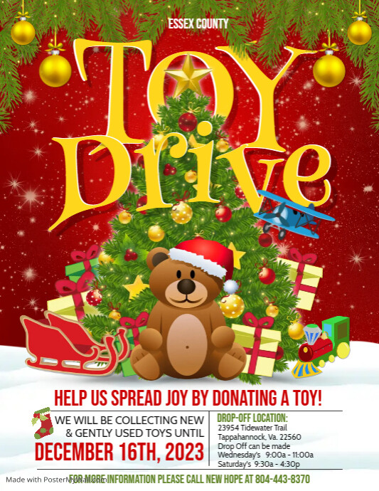 Toy Drive Flyer PosterMyWall