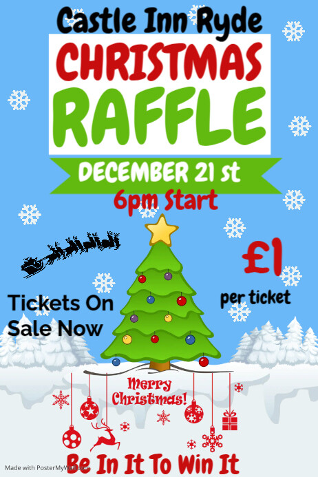 Christmas Raffle | PosterMyWall