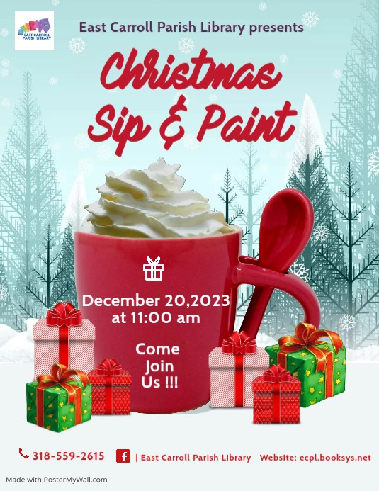 Christmas Paint and Sip | PosterMyWall