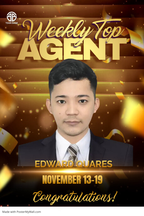 Weekly Top Agent (3) | PosterMyWall
