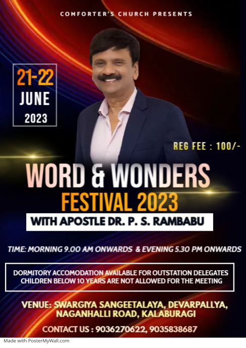 Sunday service A1 template