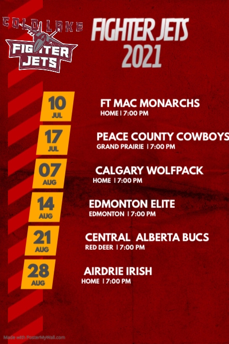 Copy of Football Game Schedule Poster | PosterMyWall
