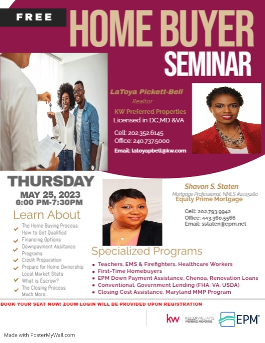 First Time Home Buyer Seminar Flyer PosterMyWall First Time Home Buyer Seminar Flyer PosterMyWall