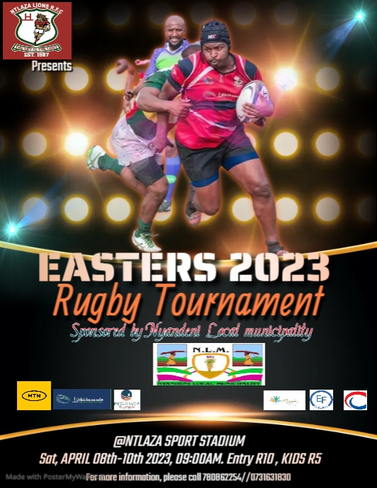 Rugby tournament flyer design | PosterMyWall