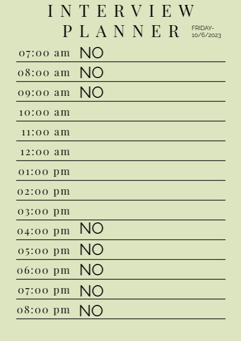 Daily Planner Template Calendar Simple | PosterMyWall