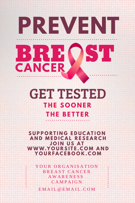 Customize 360 Breast Cancer Templates Postermywall