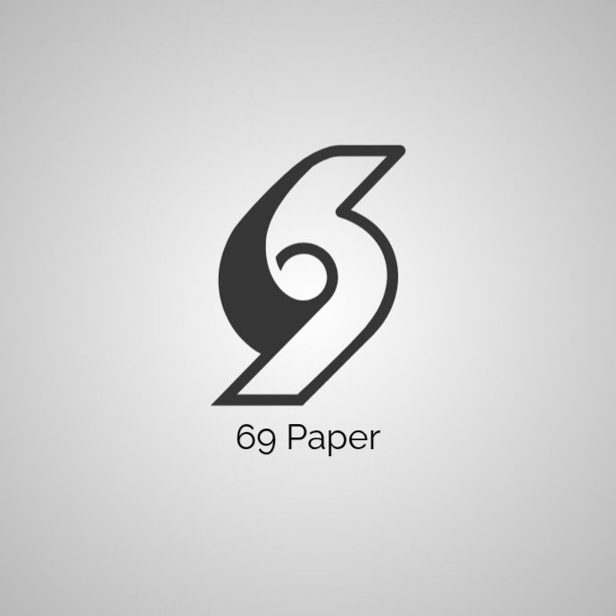 69 Lettering 69 Paper Template | PosterMyWall