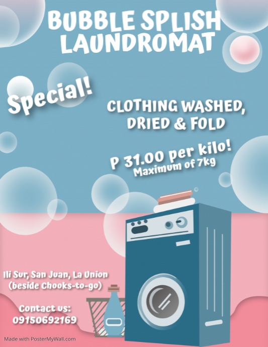 SPECIAL TREAT BUBBLE WASH LAUNDROMAT PosterMyWall