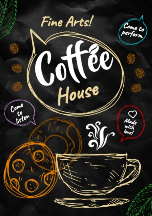 COFFEE POSTER A4 template