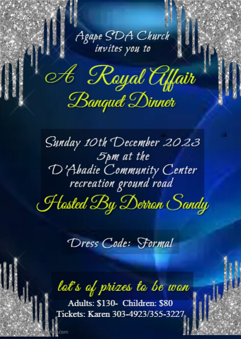 Silver Side Glitter Drip Invite | PosterMyWall